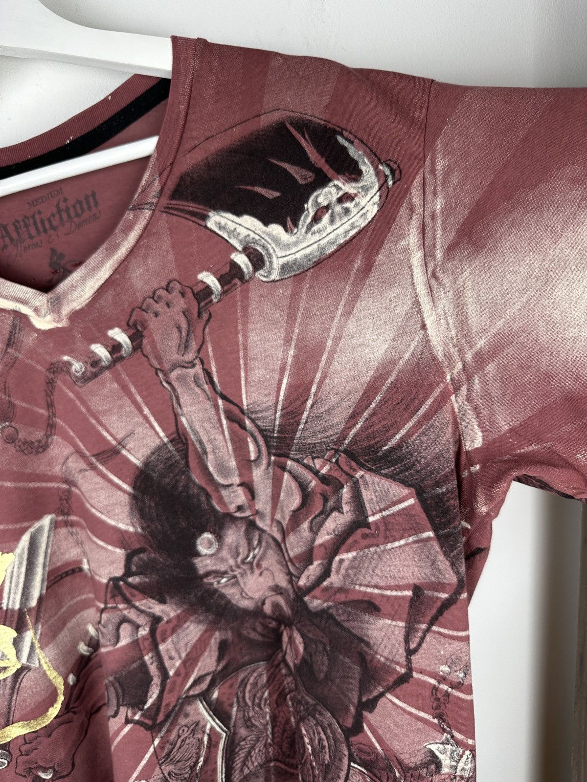Affliction Y2K Affliction Japanese Demon Samurai T Shirt Tee Tapout Size US M / EU 48-50 / 2 - 8 Thumbnail