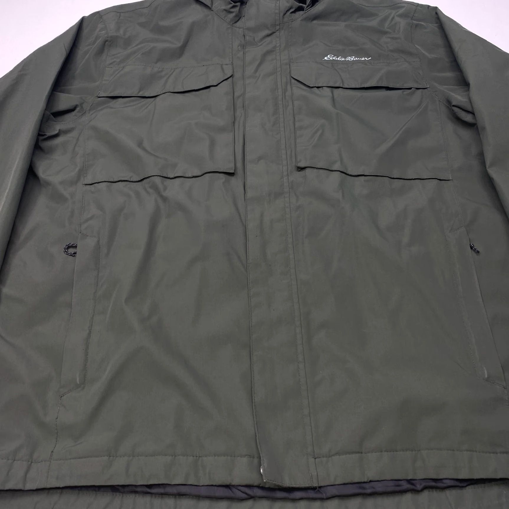 Eddie Bauer Eddie Bauer Jacket Mens XL Green Hooded Rain Coat Windbreaker WeatherEdge 7852 Size US XL / EU 56 / 4 - 5 Thumbnail