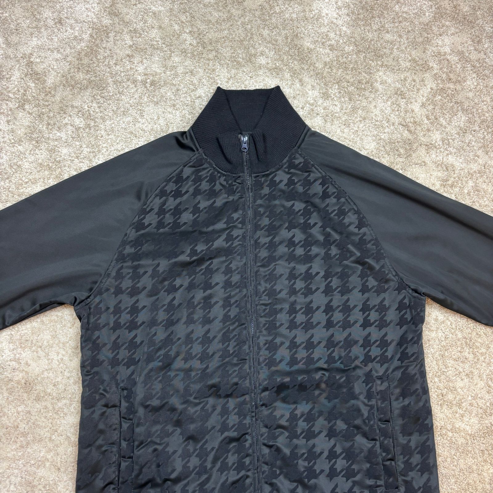 Anchor Blue Anchor Blue Houndstooth Track Jacket Men's Medium y2k Size US M / EU 48-50 / 2 - 2 Thumbnail