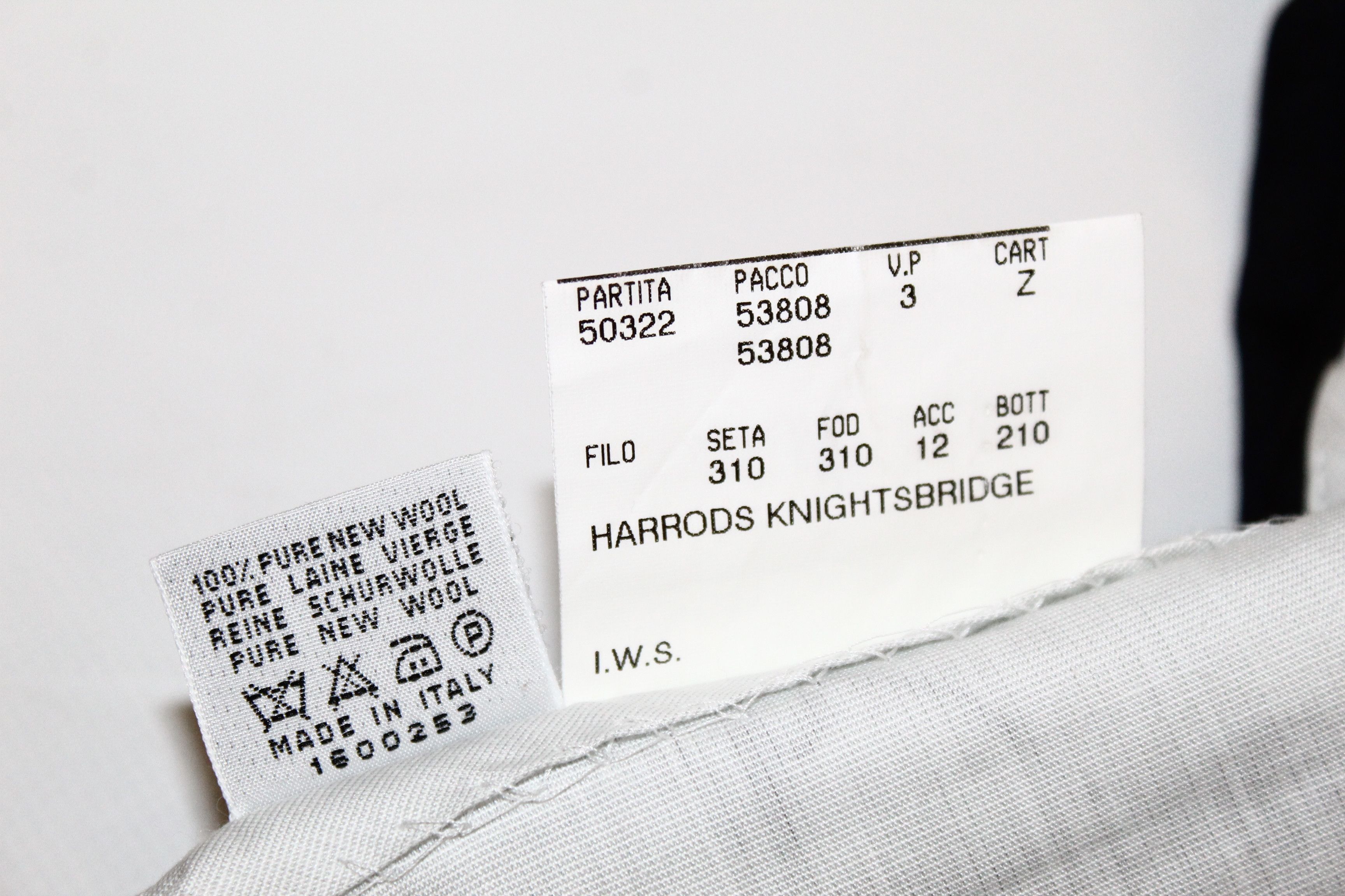 Canali Canali for Harrods Pure Wool Classic Pleated Trousers Size US 38 / EU 54 - 9 Thumbnail
