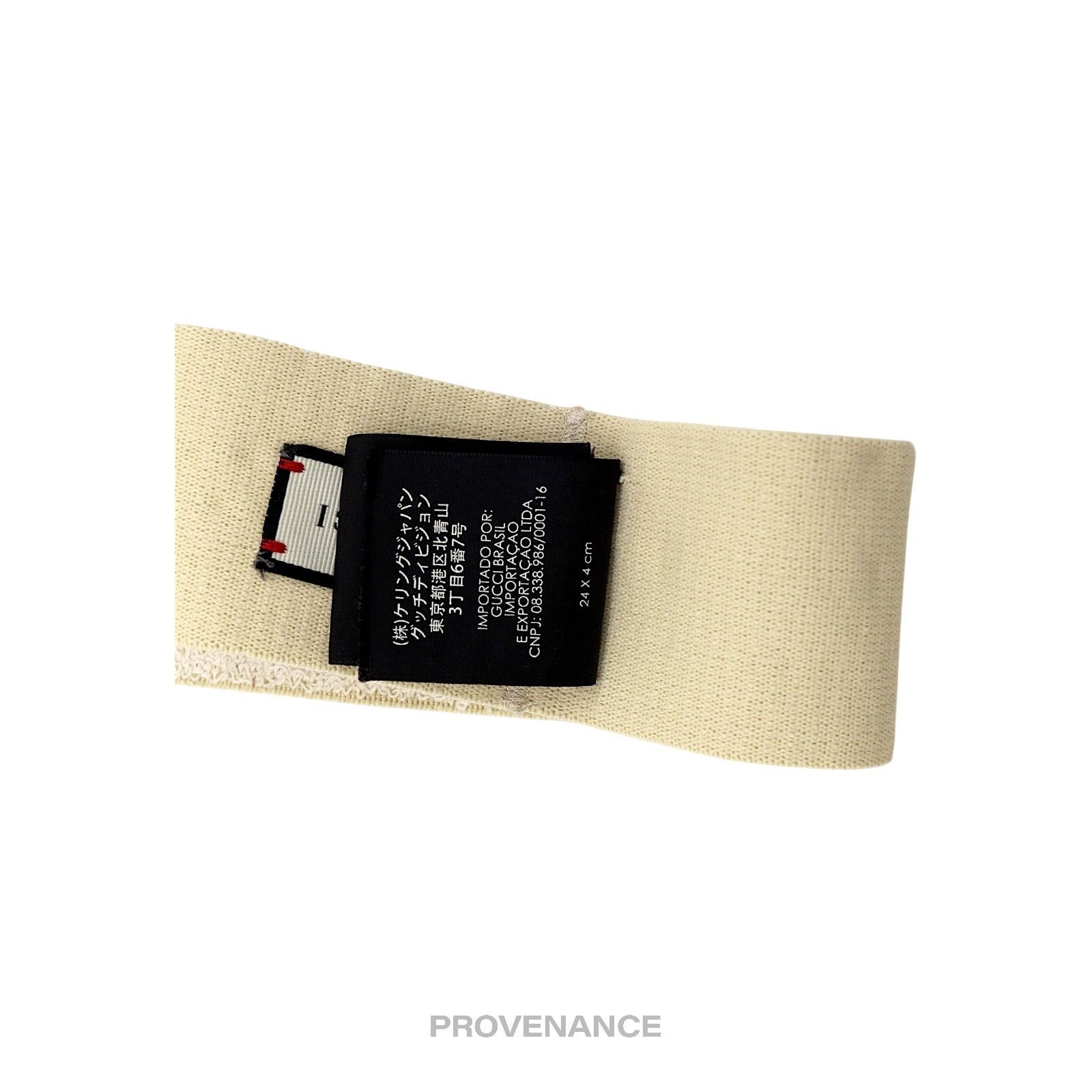 Gucci 🔴 Gucci Logo Headband - Off-White Size ONE SIZE - 7 Thumbnail