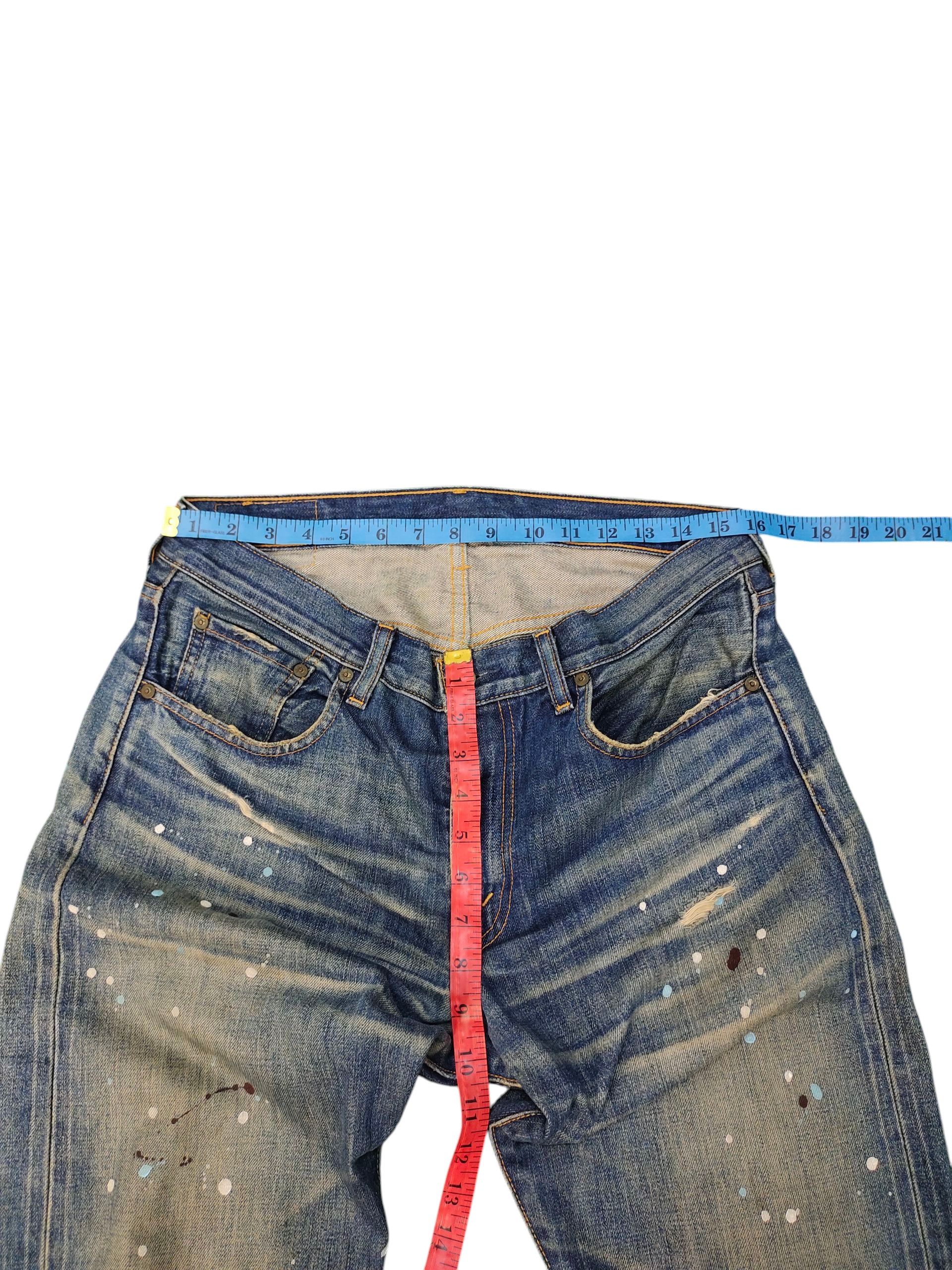 Comme des Garcons × Undercover Vintage Levis 505 Painted Clawmark Distress Denim Jeans Size US 33 - 15 Thumbnail