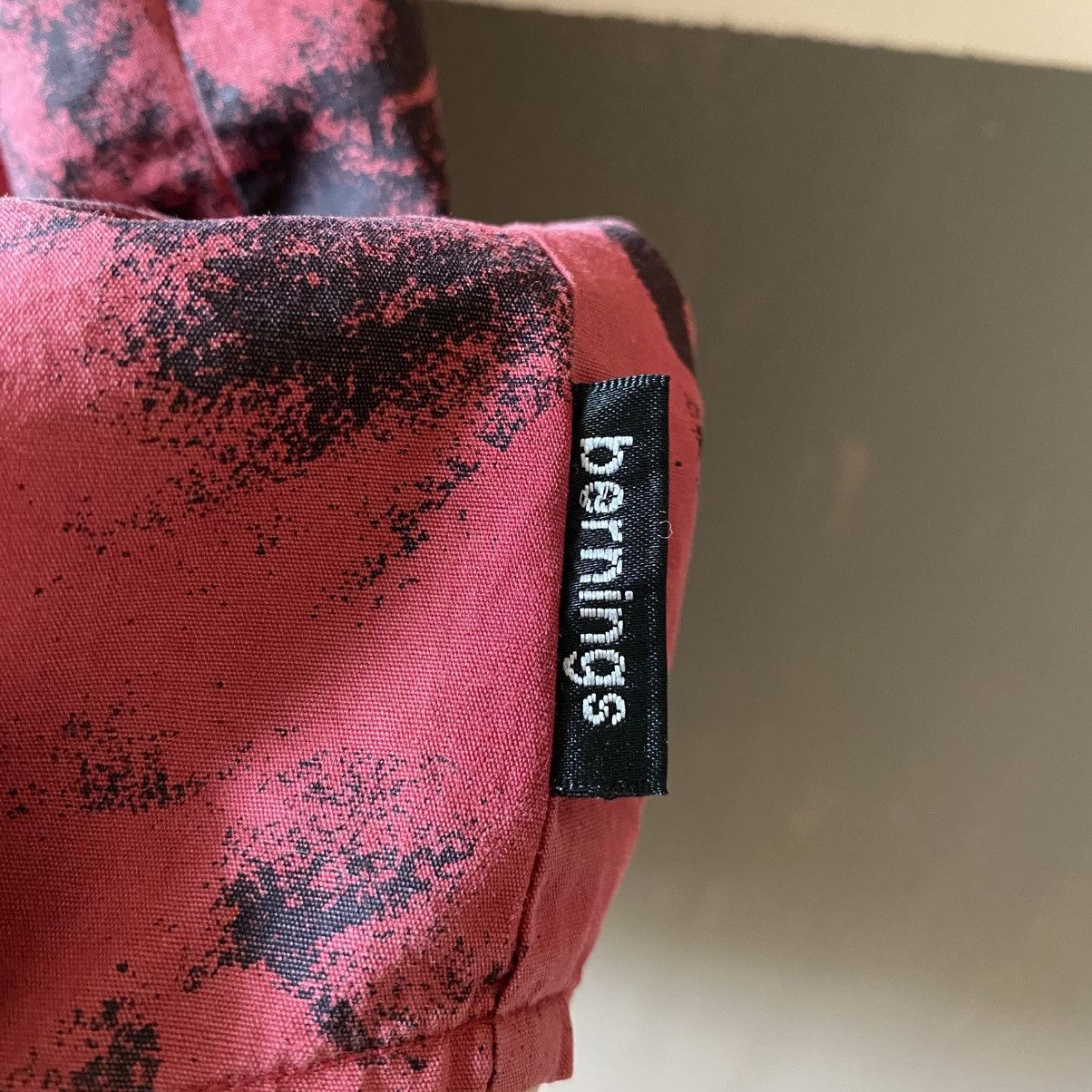 BERNINGS SHO BERNINGS SHO Punk Y2K Red Black Print Short Sleeve Shirt Size US L / EU 52-54 / 3 - 14 Thumbnail