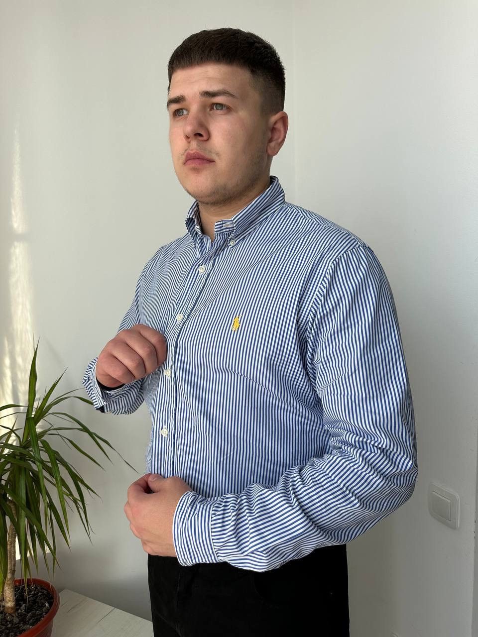 Polo Ralph Lauren × Vintage Vintage Polo Ralph Lauren Blue Mens Shirt Size US L / EU 52-54 / 3 - 5 Thumbnail