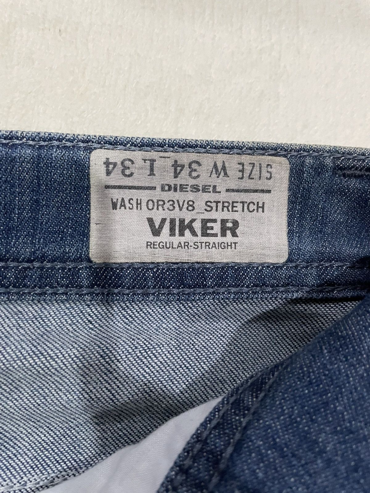 Diesel Vintage Mudwash Faded Regular Straight Dark Blue Jeans Size US 36 / EU 52 - 8 Thumbnail
