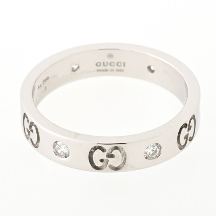 Gucci Gucci icon ring 6P diamond K18WG | Grailed