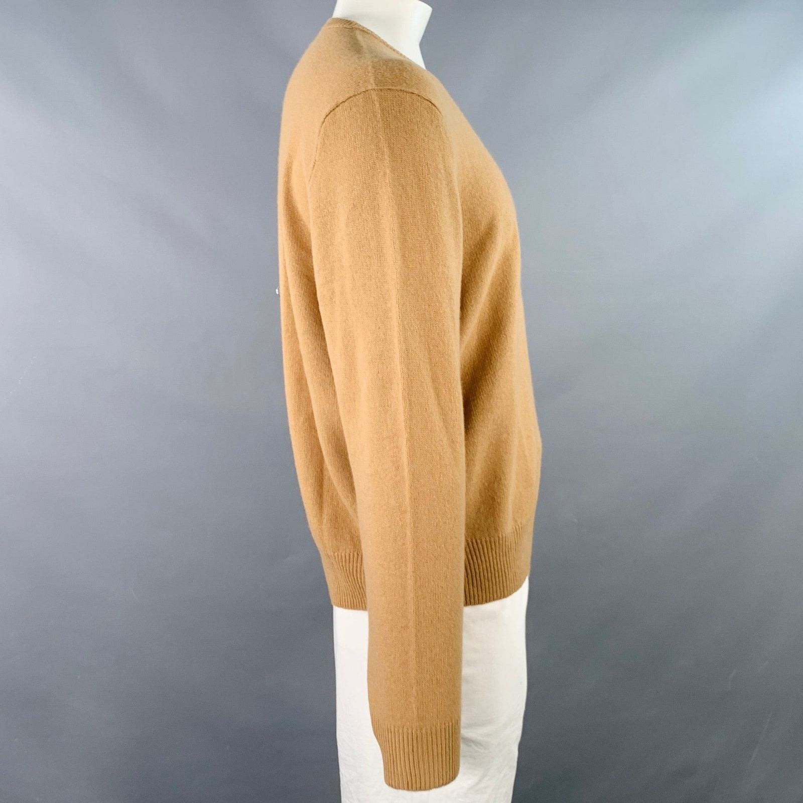 Polo Ralph Lauren POLO by RALPH LAUREN Size XL Tan Wool Knit V-Neck Sweater Size US XL / EU 56 / 4 - 2 Thumbnail