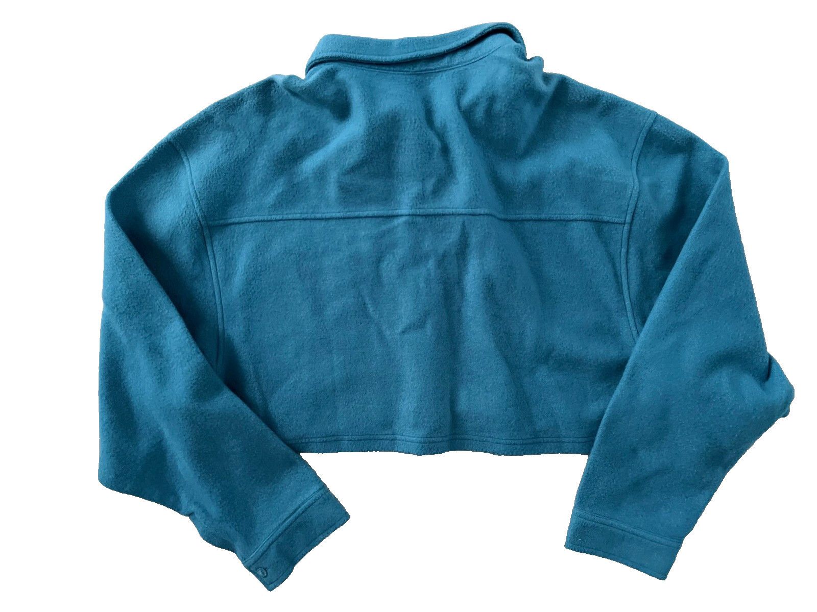 Reebok Reebok HS0389 Reverse Fleece Crop Layer Top Steel Blue ( M ) Size M / US 6-8 / IT 42-44 - 3 Thumbnail