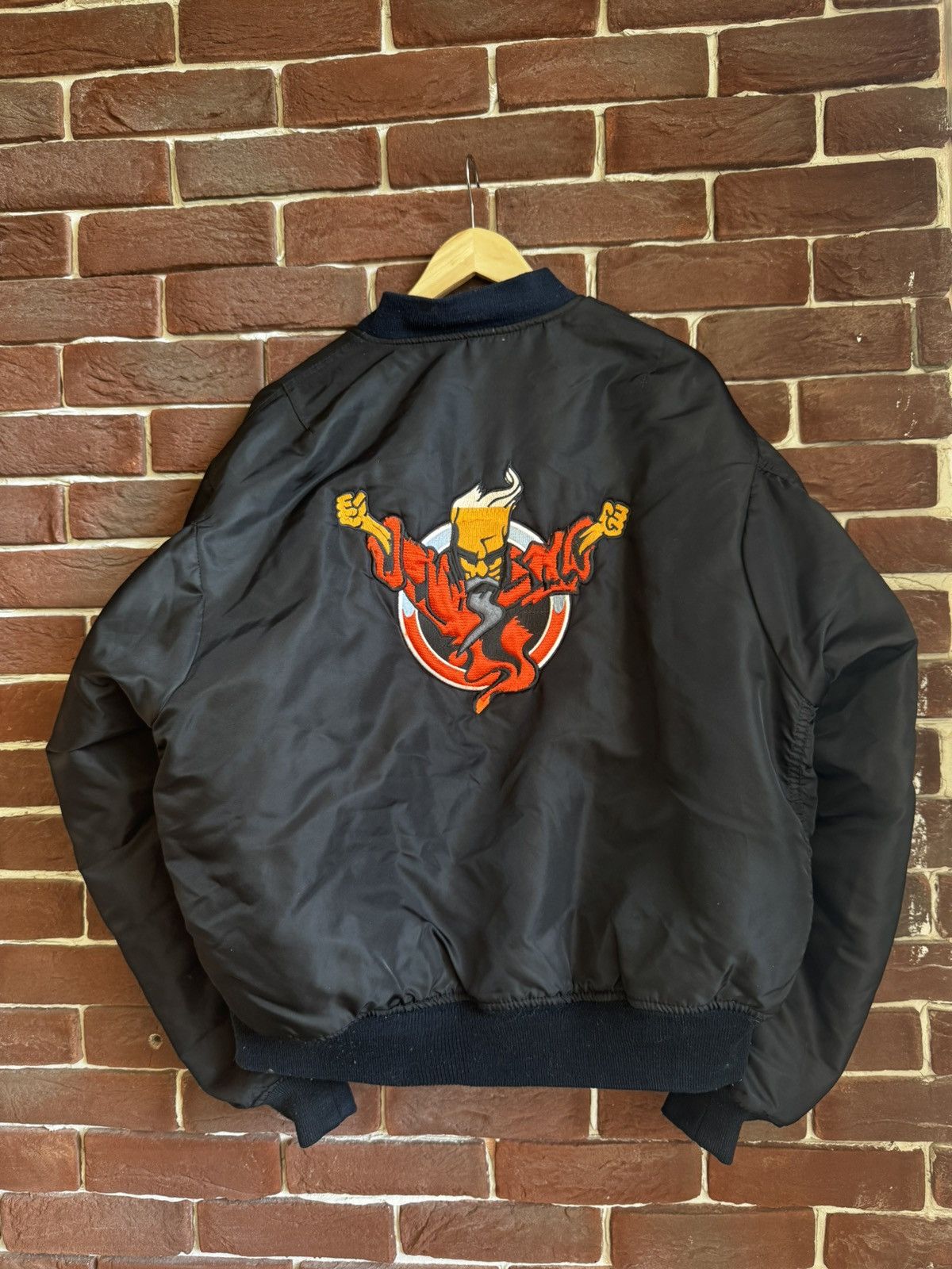 Thunderdome Rare 90s 1994 Thunderdome Bomber Jacket Gabber Hardcore Band Size US XL / EU 56 / 4 - 2 Thumbnail