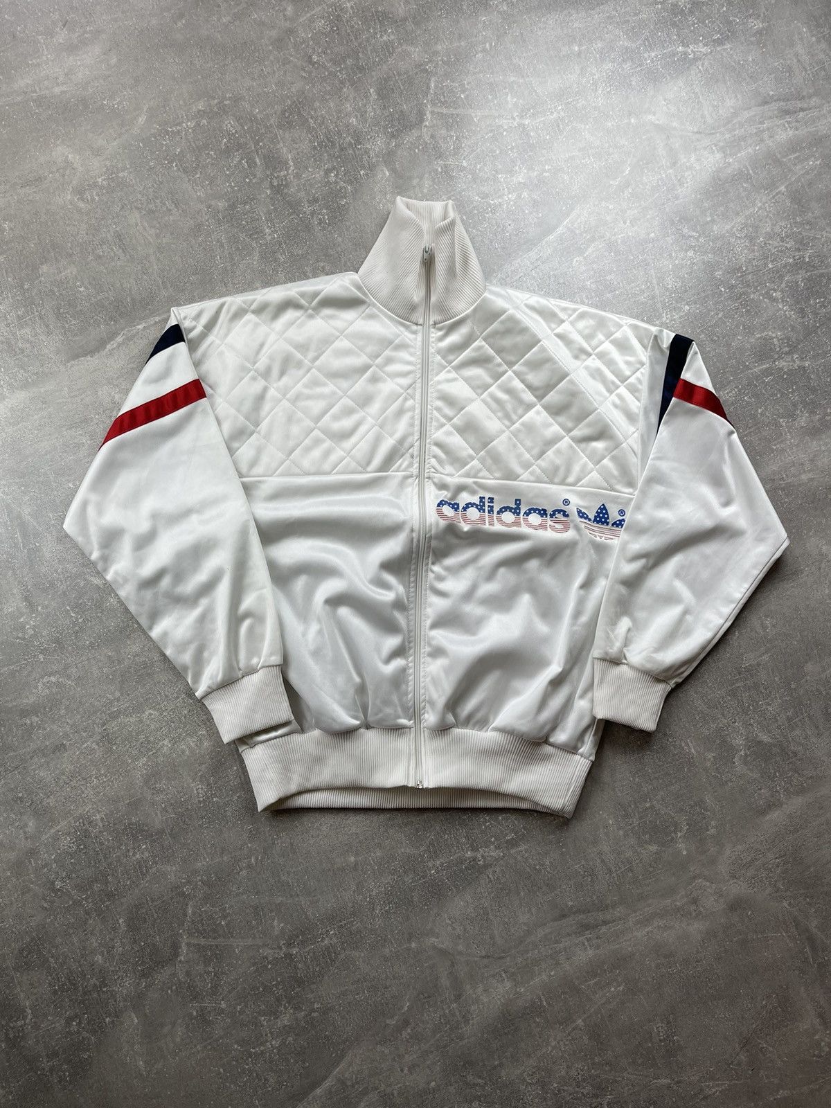 ジャケット・アウター 80s Adidas Ventex Track Jacket Trefoil 1980s Adidas Vintage 'Ventex' Track Jacket