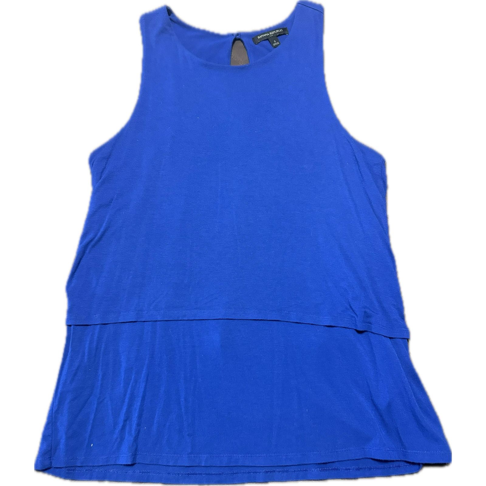 Banana Republic Banana Republic Royal Blue Layered Sleeveless Top Blouse - M Size M / US 6-8 / IT 42-44 - 1 Thumbnail