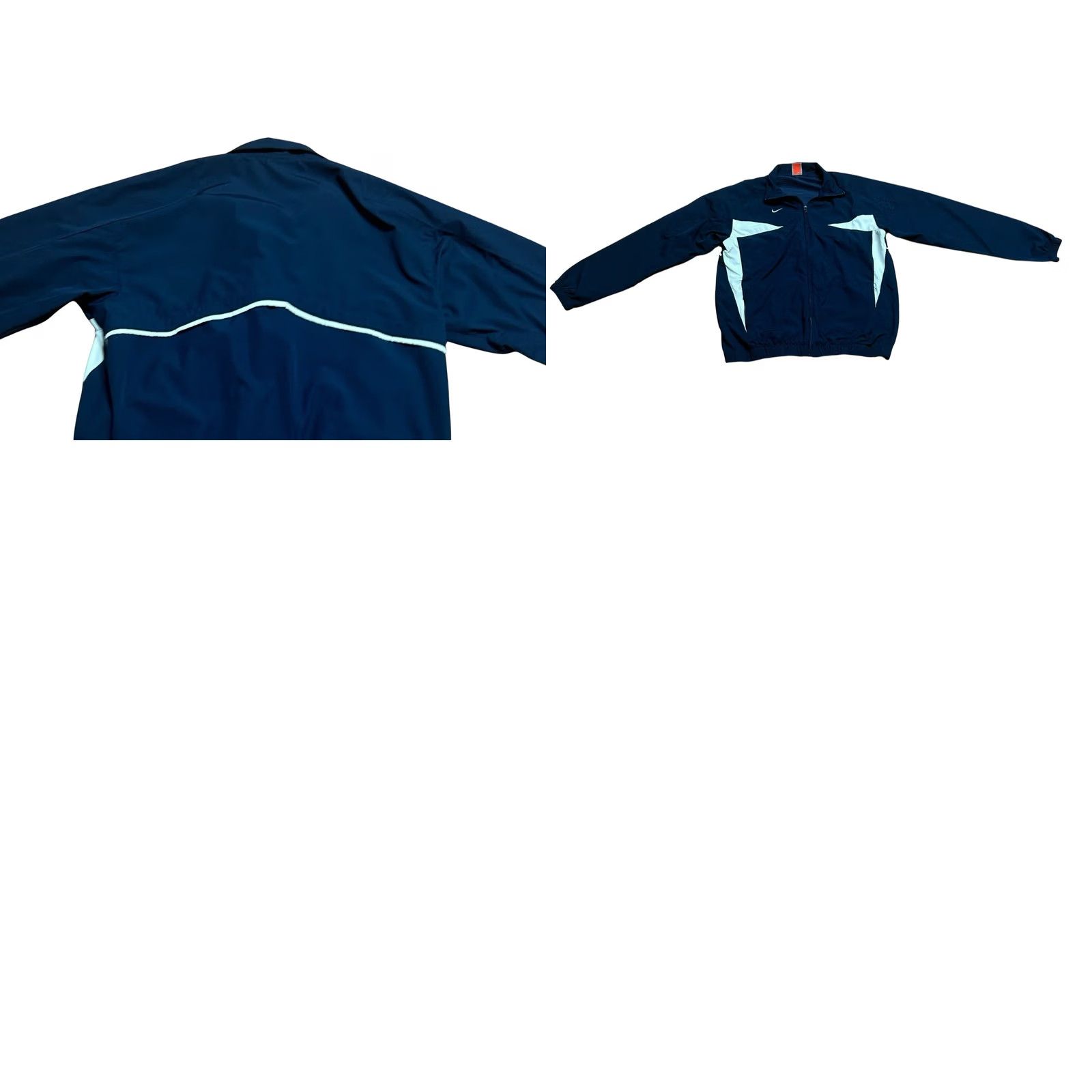 Nike Nike Team Men’s Windbreaker Full Zip Jacket Sz Large Nike Fit Storm Blue White Mens Regular Jacket Size US L / EU 52-54 / 3 - 10 Thumbnail