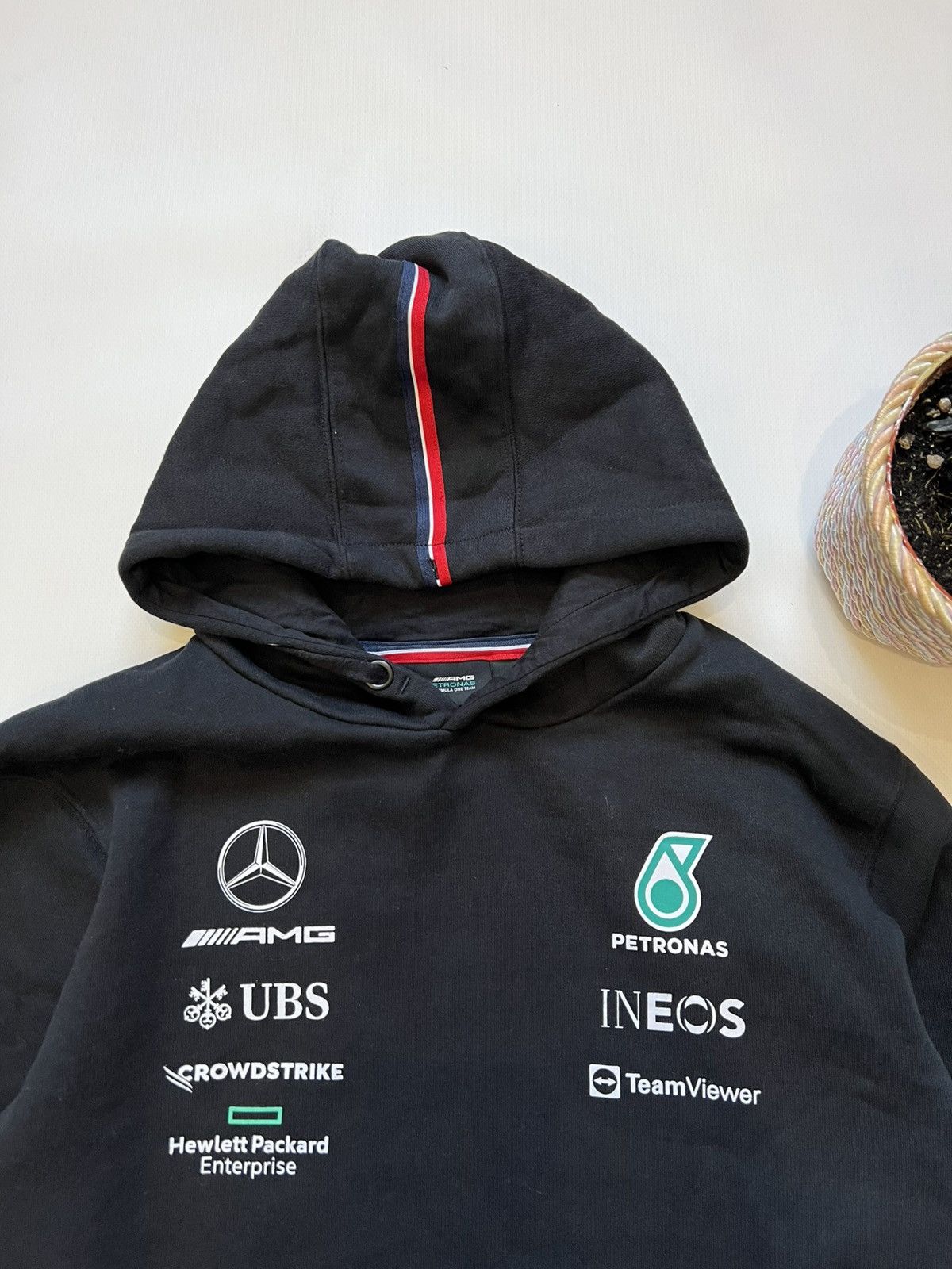 Mercedes-Benz Mercedes Benz Petronas Black Hoodie Racing F-1 Tommy Size US M / EU 48-50 / 2 - 4 Thumbnail