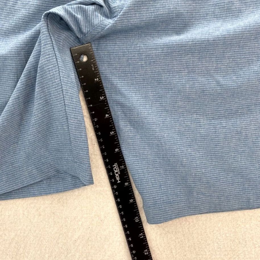 TravisMathew Travis Mathew Golf Shorts 38 Blue Striped Stretch Chino Short Mid Rise Men Size US 38 / EU 54 - 7 Thumbnail