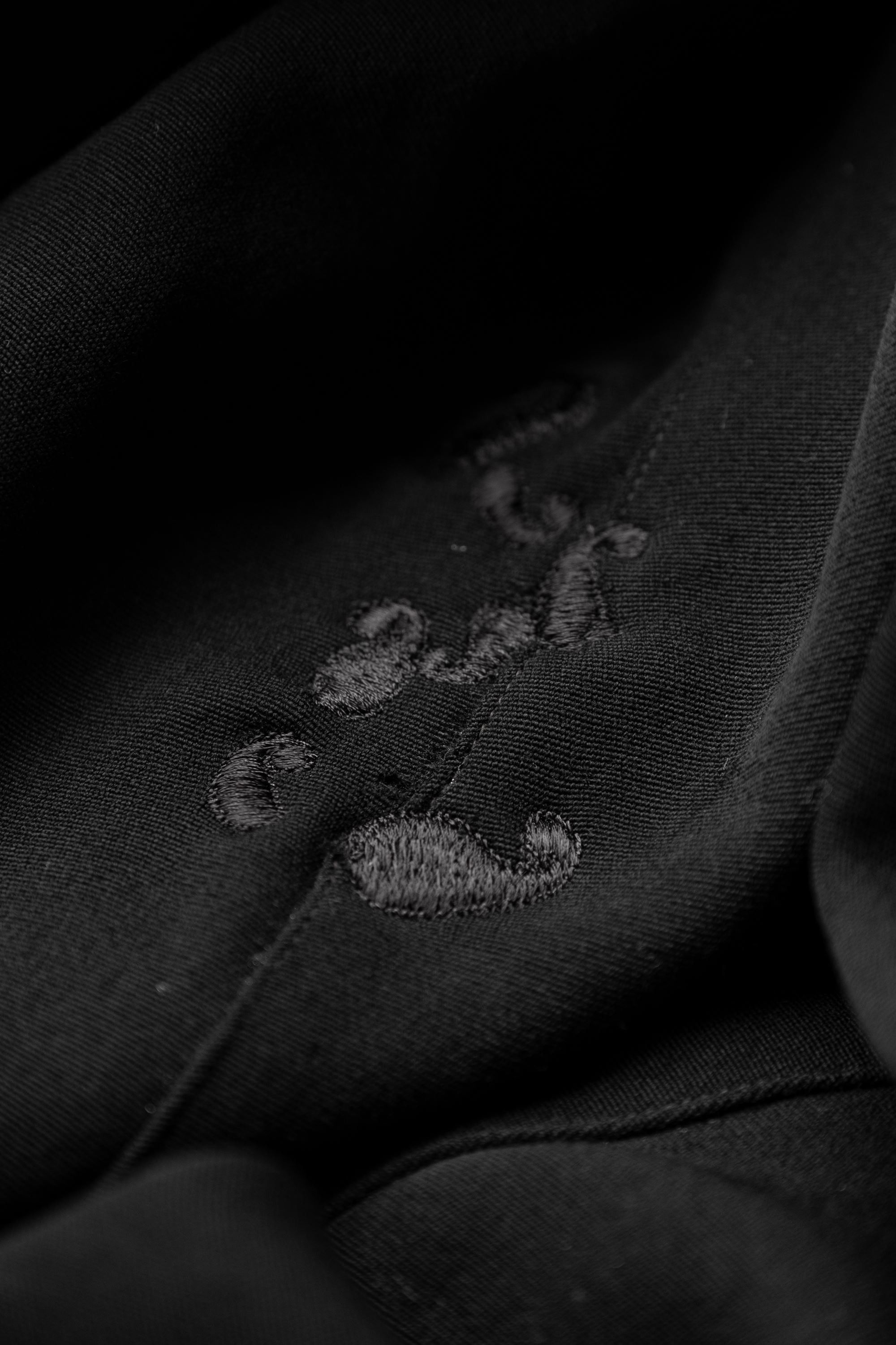 Vintage 1930s Vintage French Wool Sack Coat with Embroidery Repair Size 42R - 7 Thumbnail