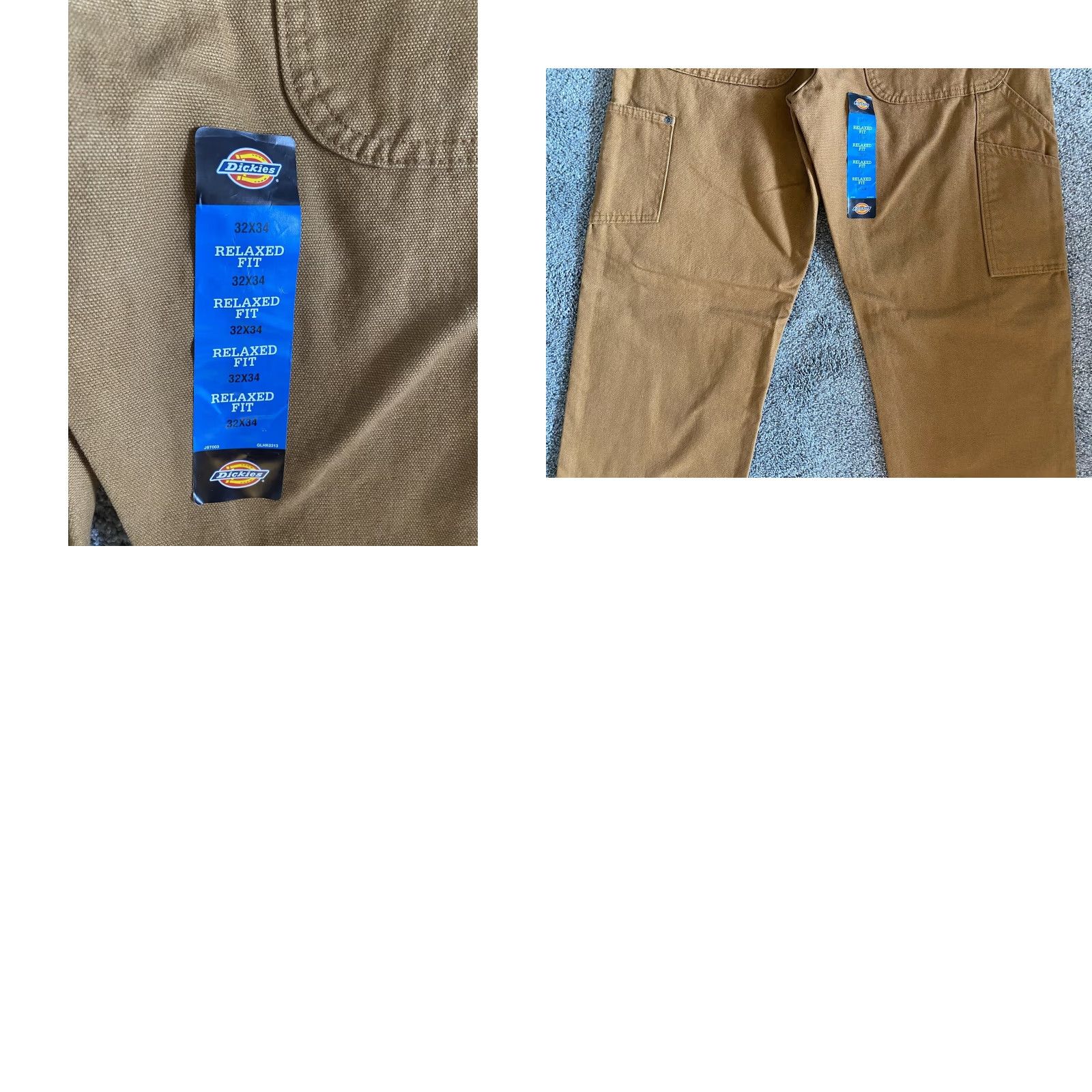 Dickies NWT Dickies Carpenter Jean Relaxed Fit Straight Leg Men’s 32x34 Brown Jeans Size US 32 / EU 48 - 9 Thumbnail