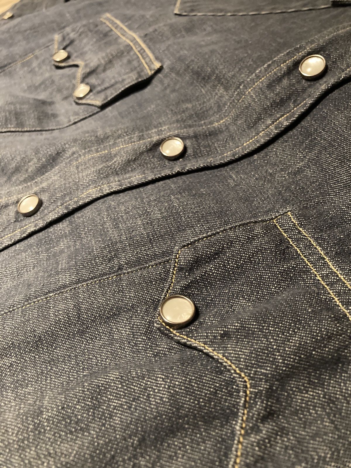 Warehouse & Co. Warehouse & Co Sawtooth Denim Western Shirt Size US M / EU 48-50 / 2 - 4 Thumbnail