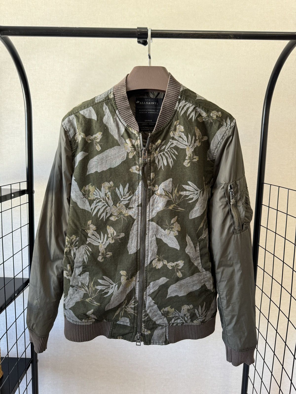 Allsaints AllSaints Fulton Bomber Jacket Japanese Cloth size L Size US L / EU 52-54 / 3 - 3 Thumbnail