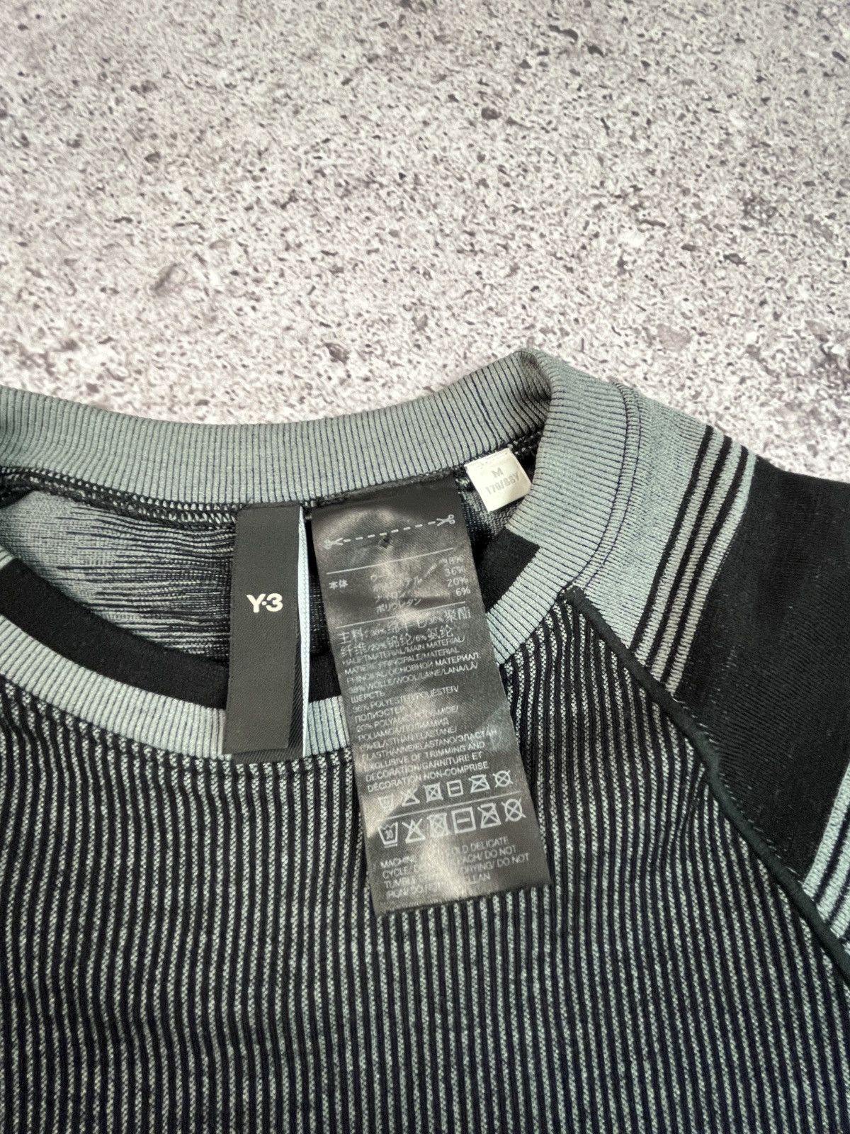 Y-3 Y-3 Engineered Knit Long Sleeve Baselayer Tee Size M / US 6-8 / IT 42-44 - 6 Thumbnail