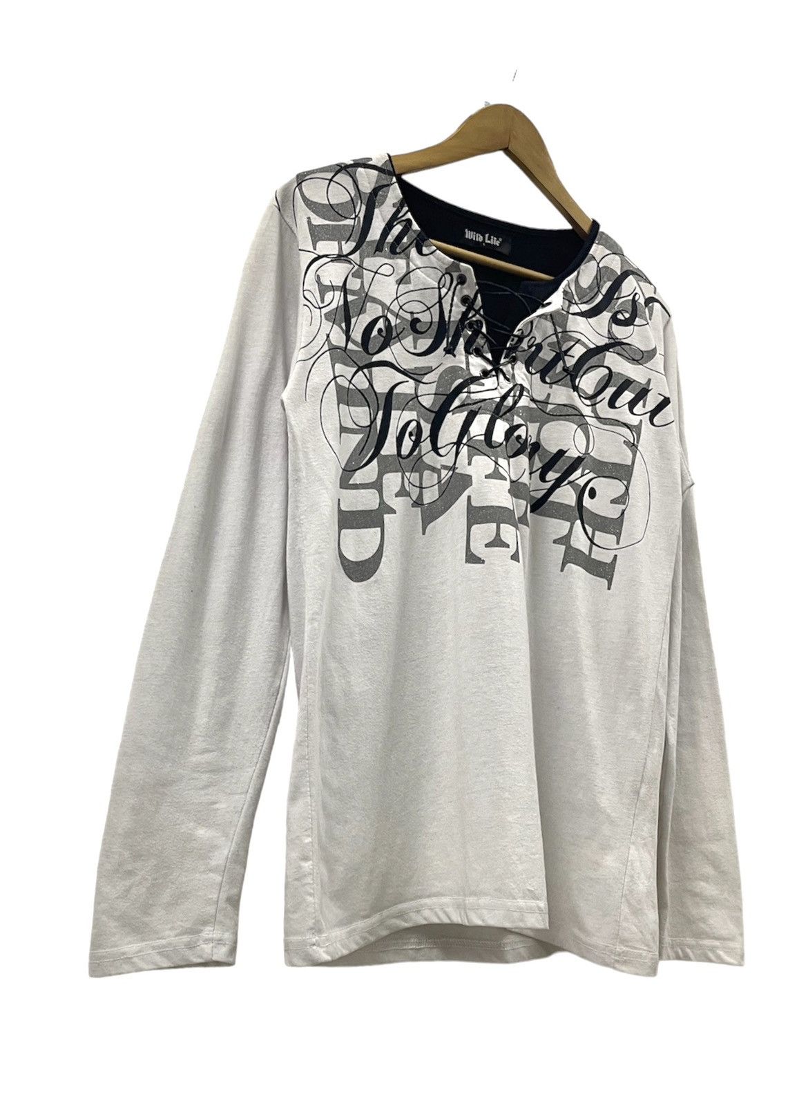 Japanese Brand Wild Life Japan Lace Poem Tshirts Size US S / EU 44-46 / 1 - 3 Thumbnail