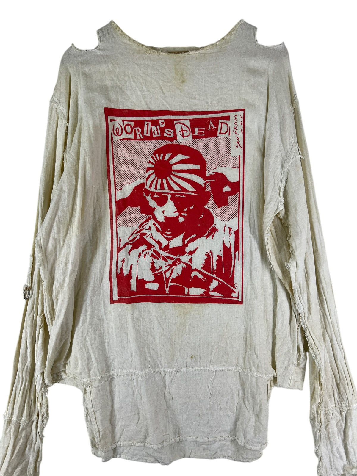Japanese Brand 💥 Vintage Punk Gang Muslin shirt Size US L / EU 52-54 / 3 - 3 Thumbnail