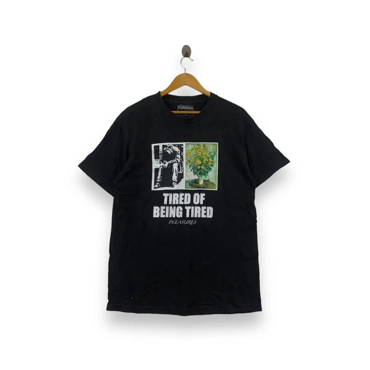Pleasures PLEASURES Tired Of Being Tired Painting Rebel Punk Tee Size US L / EU 52-54 / 3 - 1 Thumbnail