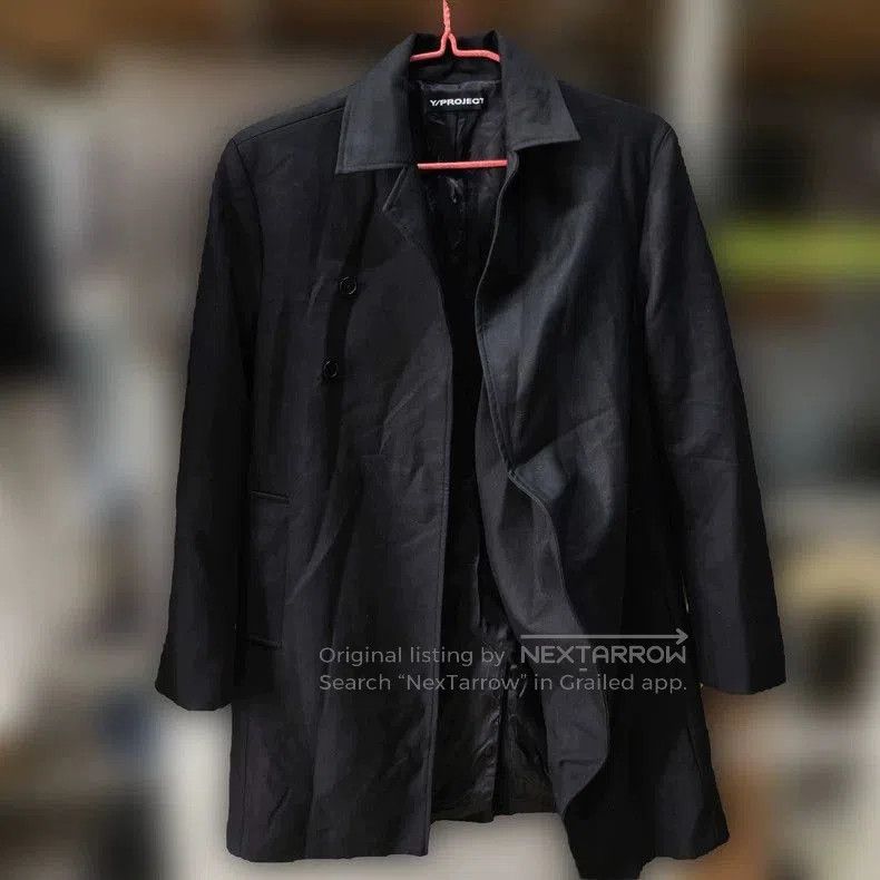 Y/Project Y/Project Pure Wool Asymmetric Coat - dmc. Size US L / EU 52-54 / 3 - 1 Thumbnail