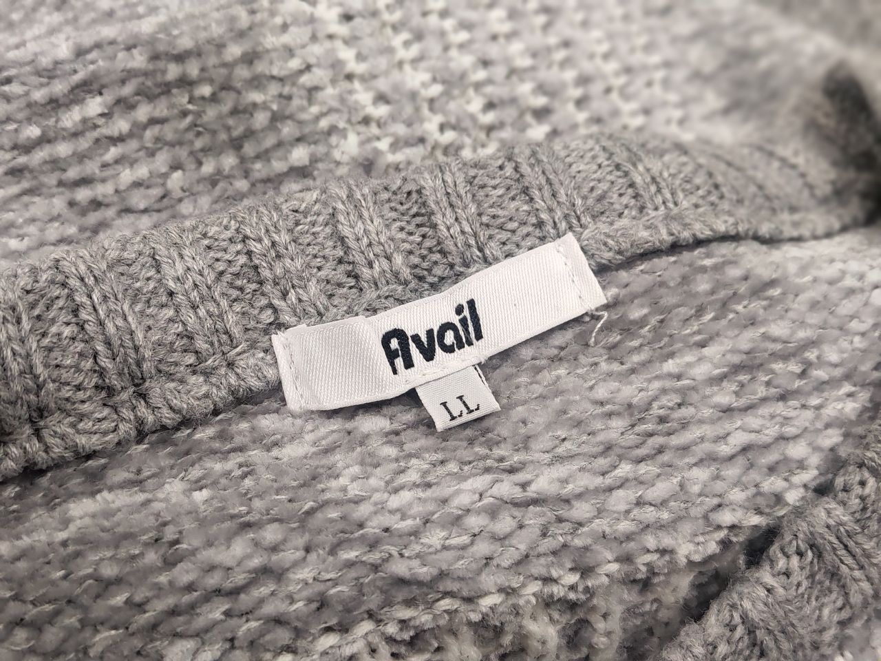 Japanese Brand Avail Japanese Design Vintage Gray Knit velours Sweater Size US L / EU 52-54 / 3 - 11 Thumbnail