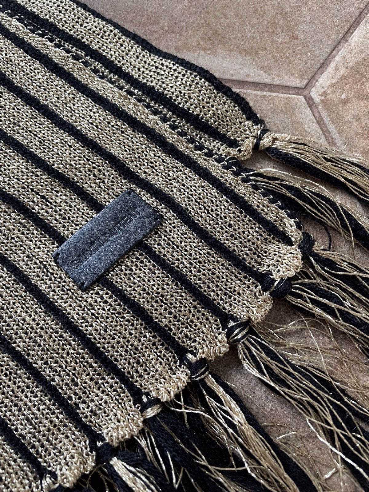 Saint Laurent Paris SAINTS LAURENT WOOL SCARF Size ONE SIZE - 3 Thumbnail
