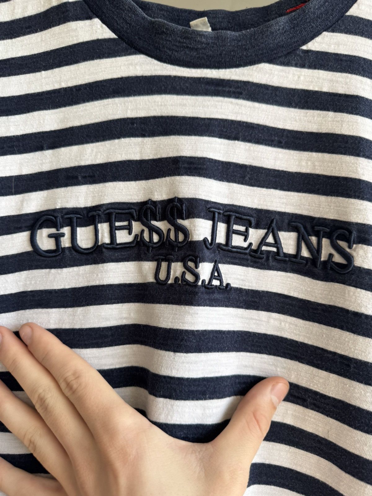 A$AP Rocky × Guess Guess Asap Rocky Navy Tshirt Size US M / EU 48-50 / 2 - 6 Thumbnail
