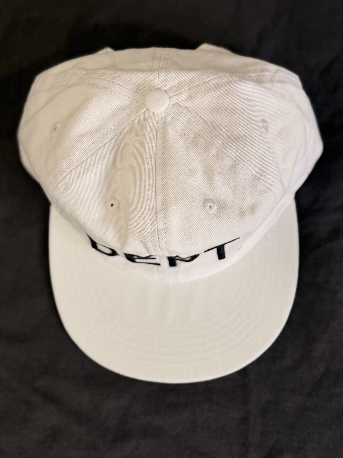 Gallery Dept. Gallery Dept White Cap with Black DEPT Embroidery Size ONE SIZE - 4 Thumbnail