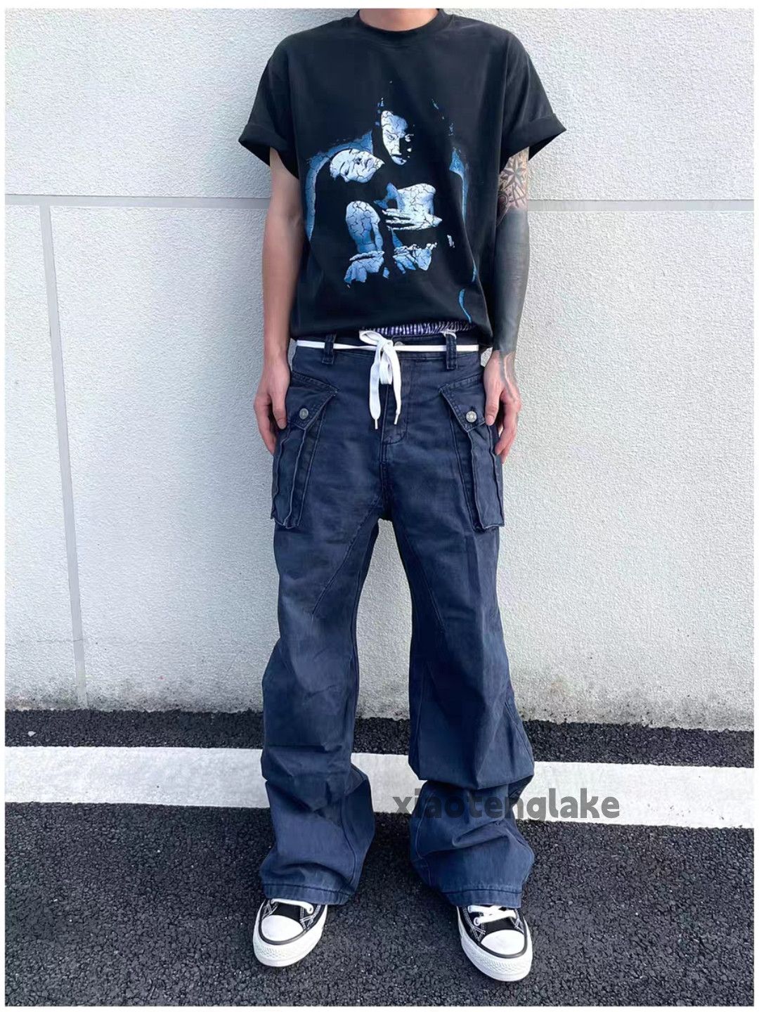 Vintage Unisex outdoor utility military tactical baggy cargo pants Size US 26 / EU 42 - 4 Thumbnail