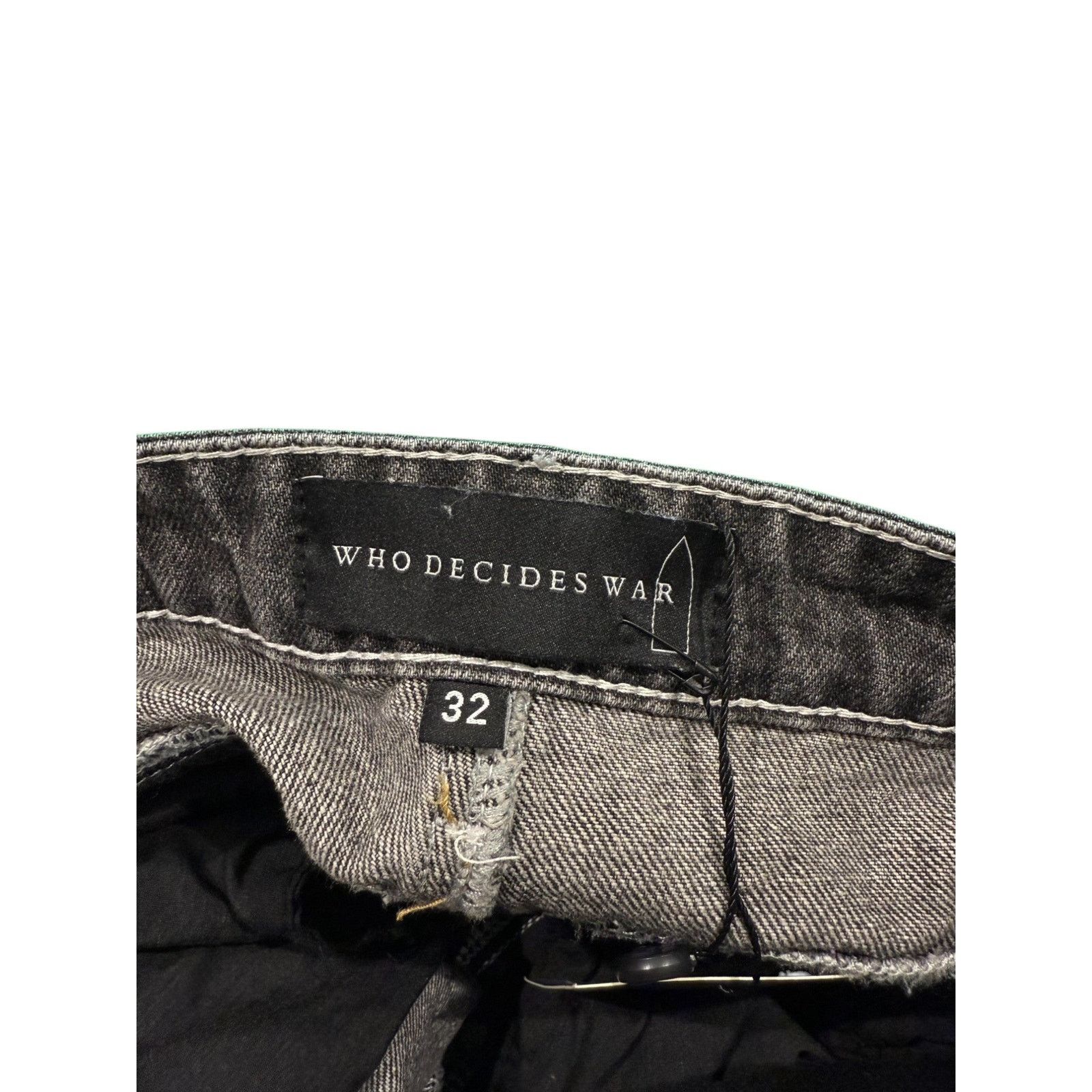 Who Decides War WDW Arch Netted Grey Jeans Size US 32 / EU 48 - 3 Thumbnail