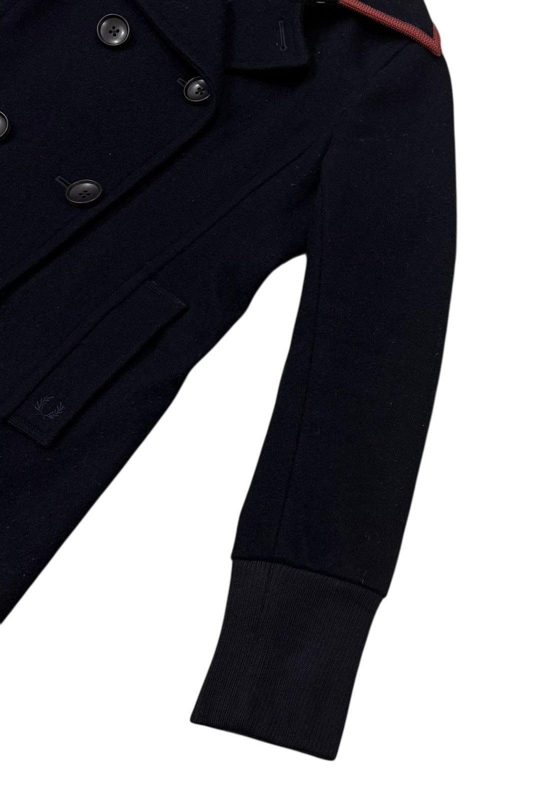 Fred Perry Vintage Fred Perry Wool Double Collar Long Jacket Size M / US 6-8 / IT 42-44 - 9 Thumbnail
