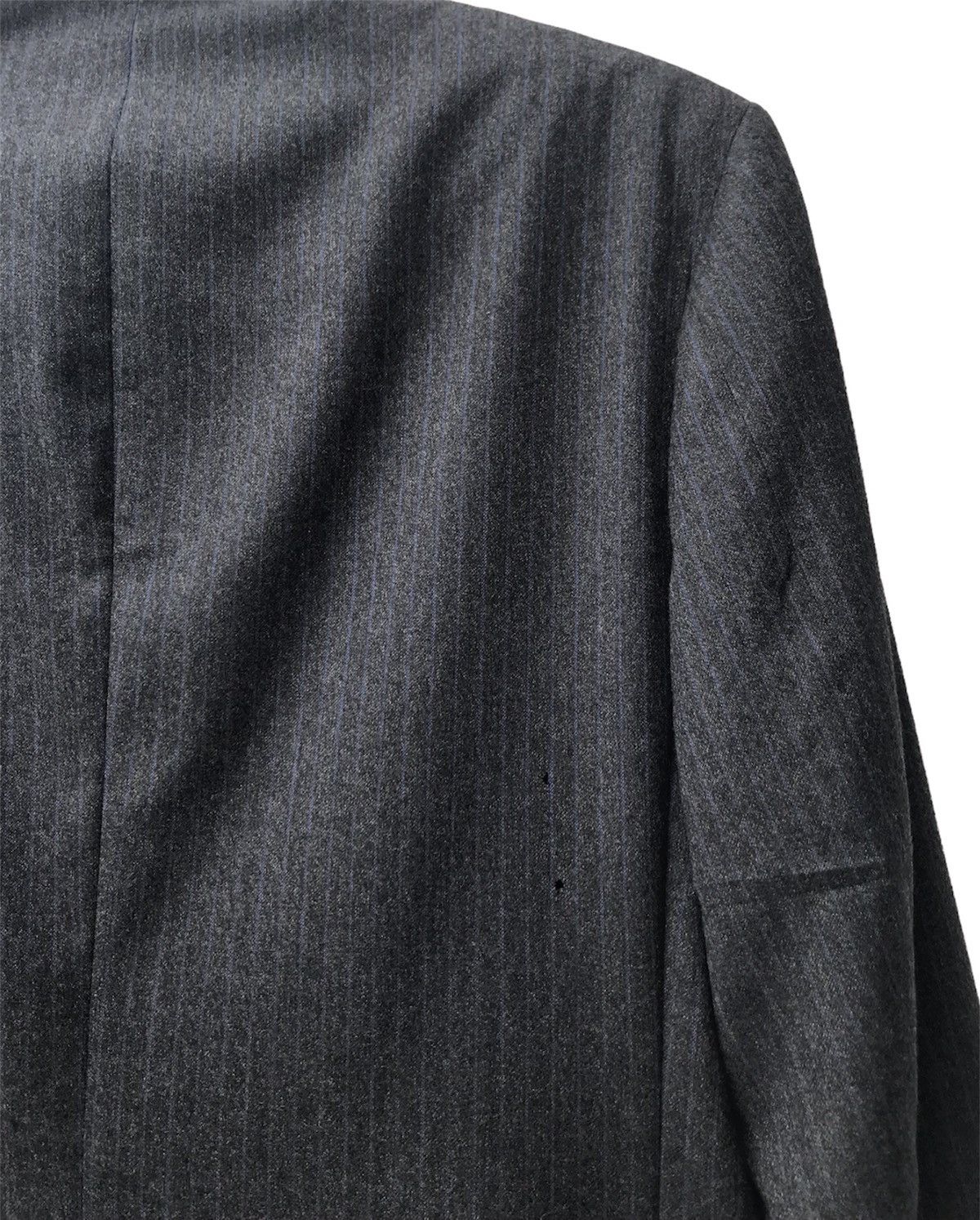 Lanvin Lanvin Double Breasted Grey Striped Wool Blazer Size US M / EU 48-50 / 2 - 9 Thumbnail