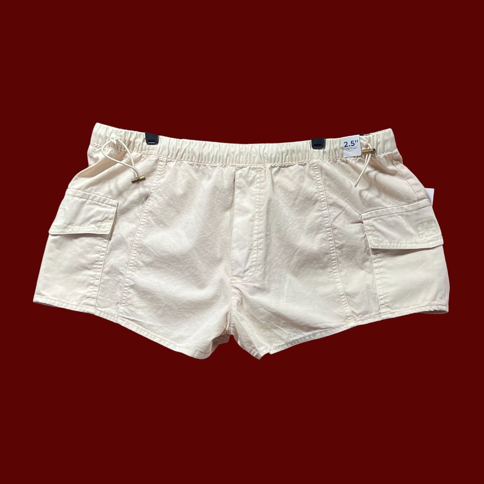 Arizona Jean Co. Arizona - Women's Low Rise Pull-On Short Juniors - Beige - L Size 37" - 1 Thumbnail