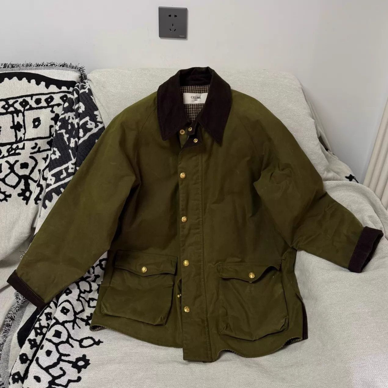Celine Celine Waxed Jacket Authentic Size 36 Size XS / US 0-2 / IT 36-38 - 1 Thumbnail