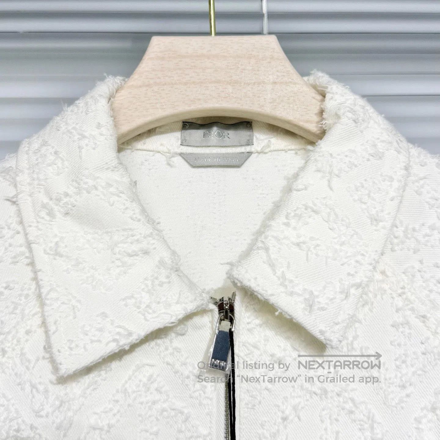 Dior Dior White Diamond Pattern Denim Jacket. Size US M / EU 48-50 / 2 - 3 Thumbnail