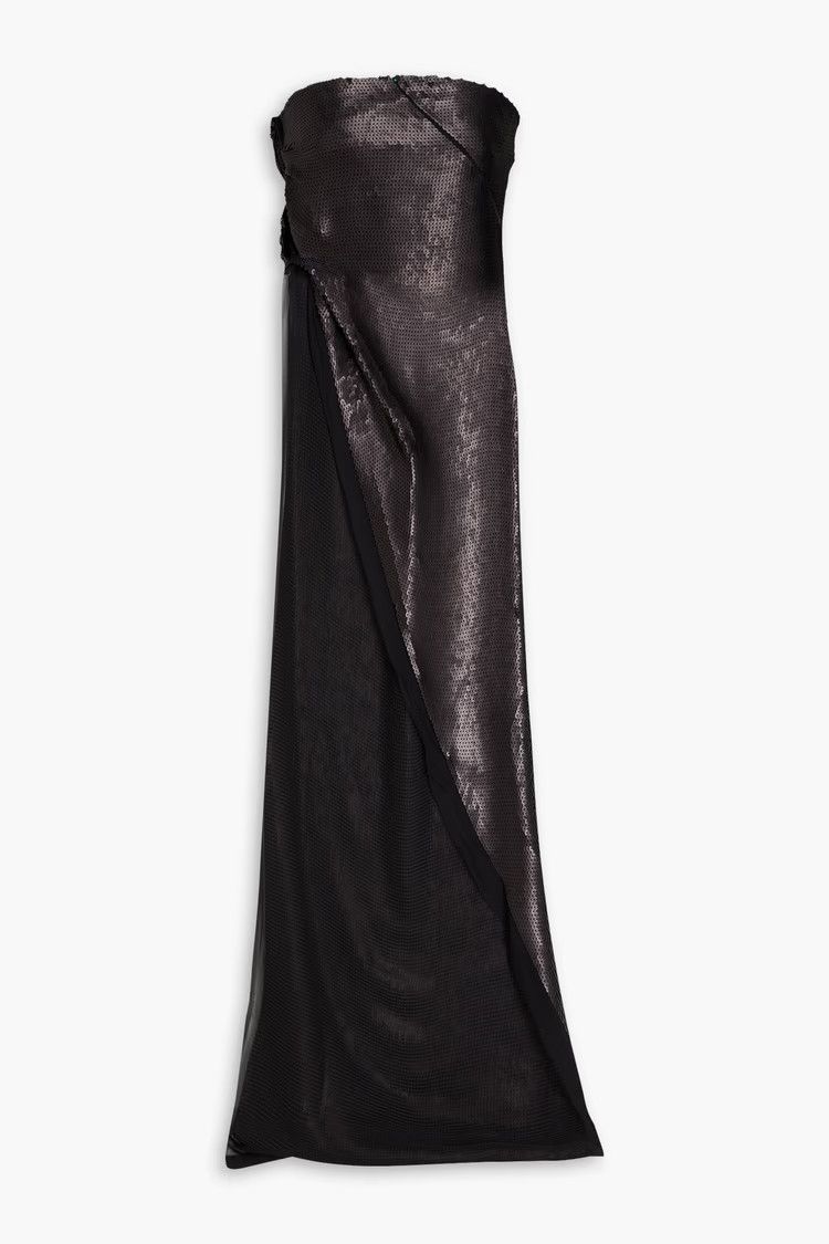 Rick Owens o1y0126 Silk Blouse in Black Size XS / US 0-2 / IT 36-38 - 1 Thumbnail