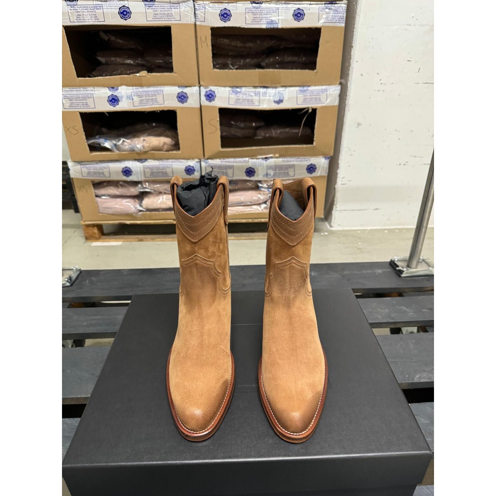 Saint Laurent Paris o1alsimx924 Q:3 / 669290 Suede Bootie in Brown 40 Size US 7 / EU 40 - 7 Thumbnail