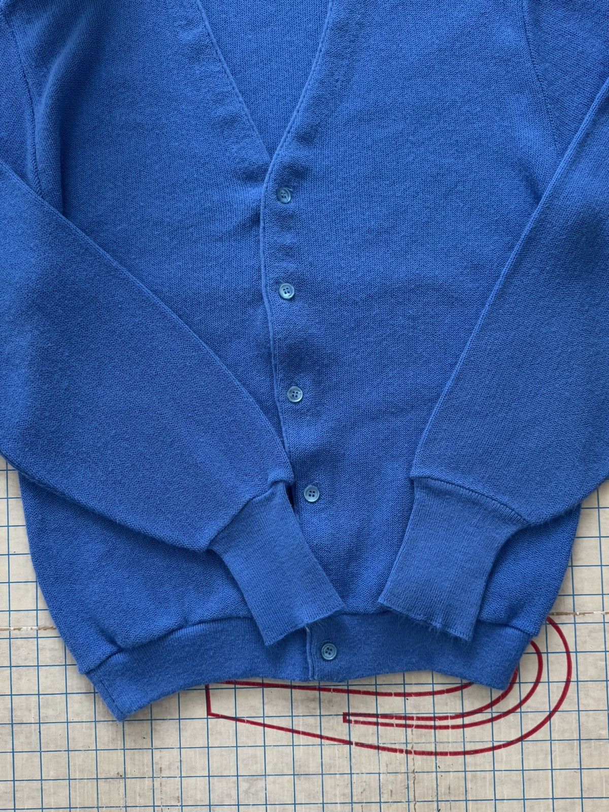 Jantzen × Vintage Vintage Jantzen Knit Cardigan Sweater Blue Mens Size Large Size US L / EU 52-54 / 3 - 5 Thumbnail