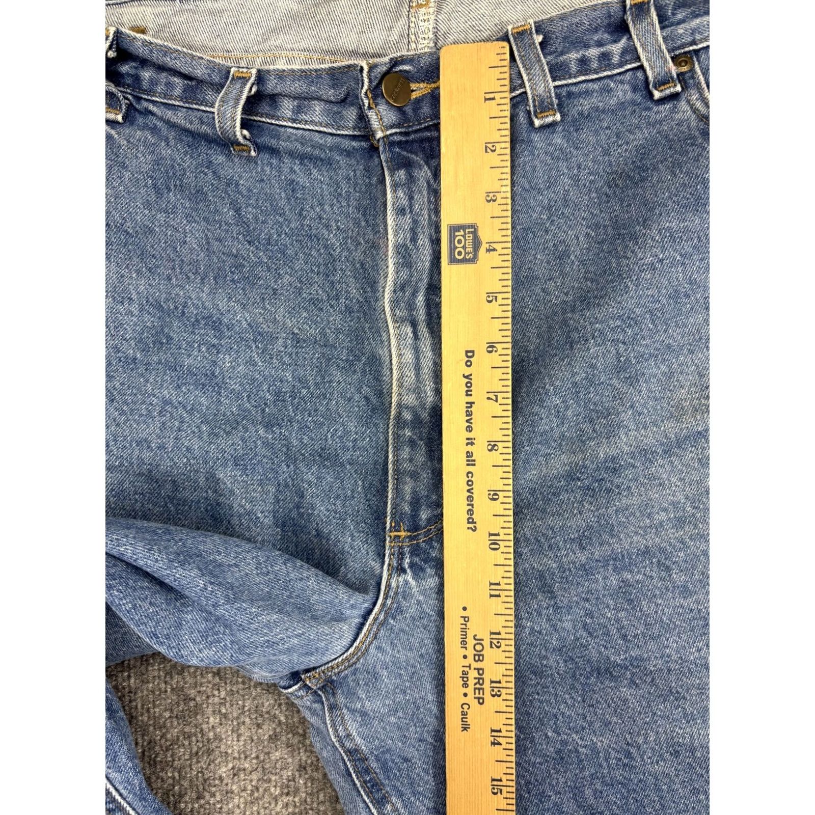 Carhartt Carhartt Jeans Mens Blue Denim Relaxed Fit Workwear Distressed Heavy Fading Size US 30 / EU 46 - 4 Thumbnail