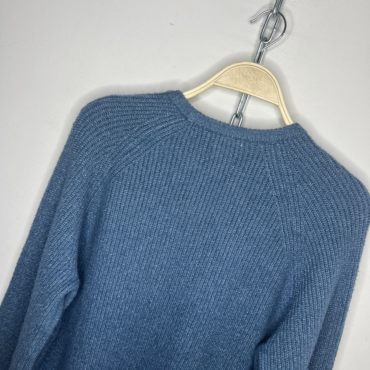 Loro Piana Loro Piana Wool Jumper Sweater Knitted Blue Size US M / EU 48-50 / 2 - 11 Thumbnail