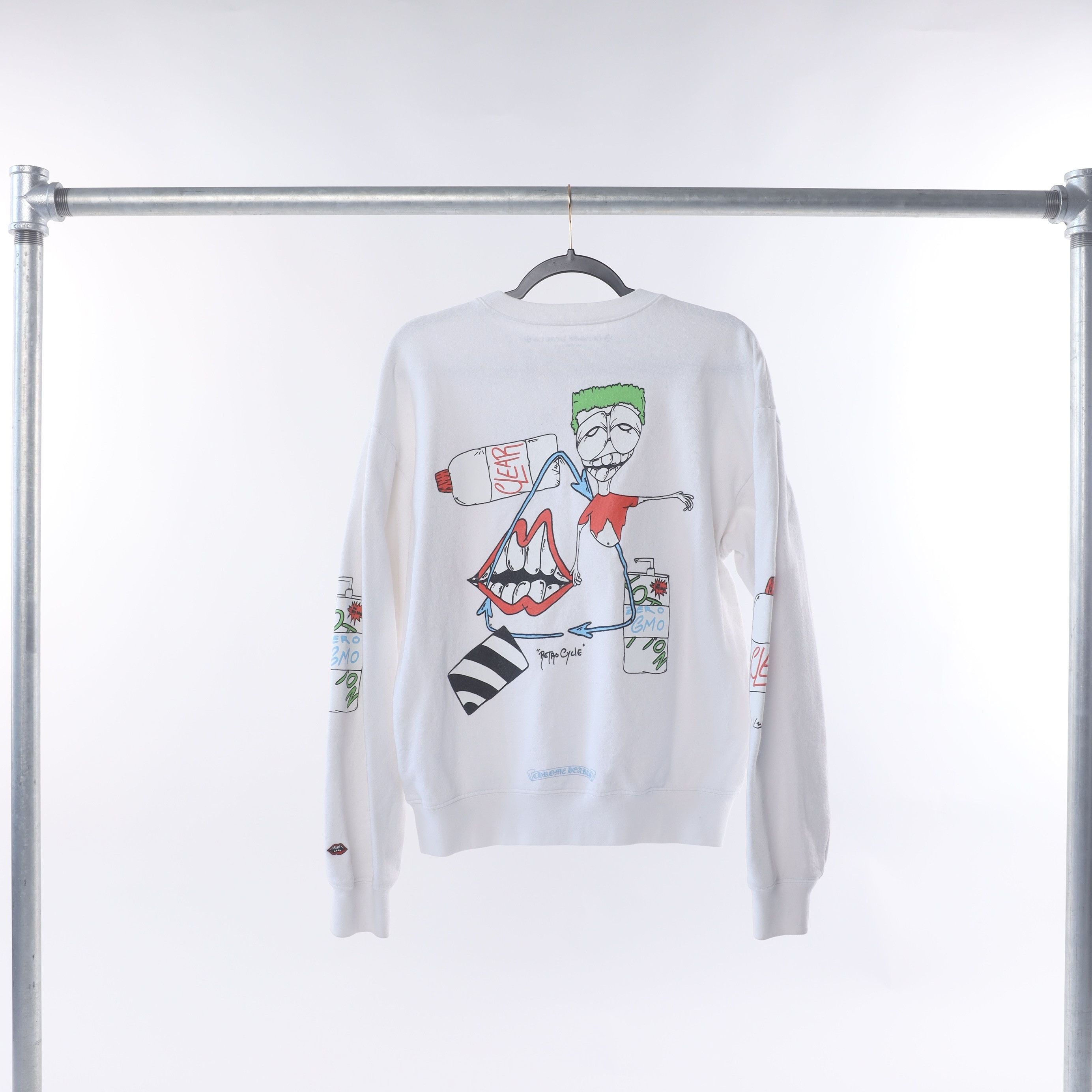 Chrome Hearts CH Matty Boy RetroCycle White Sweater Size US M / EU 48-50 / 2 - 1 Thumbnail