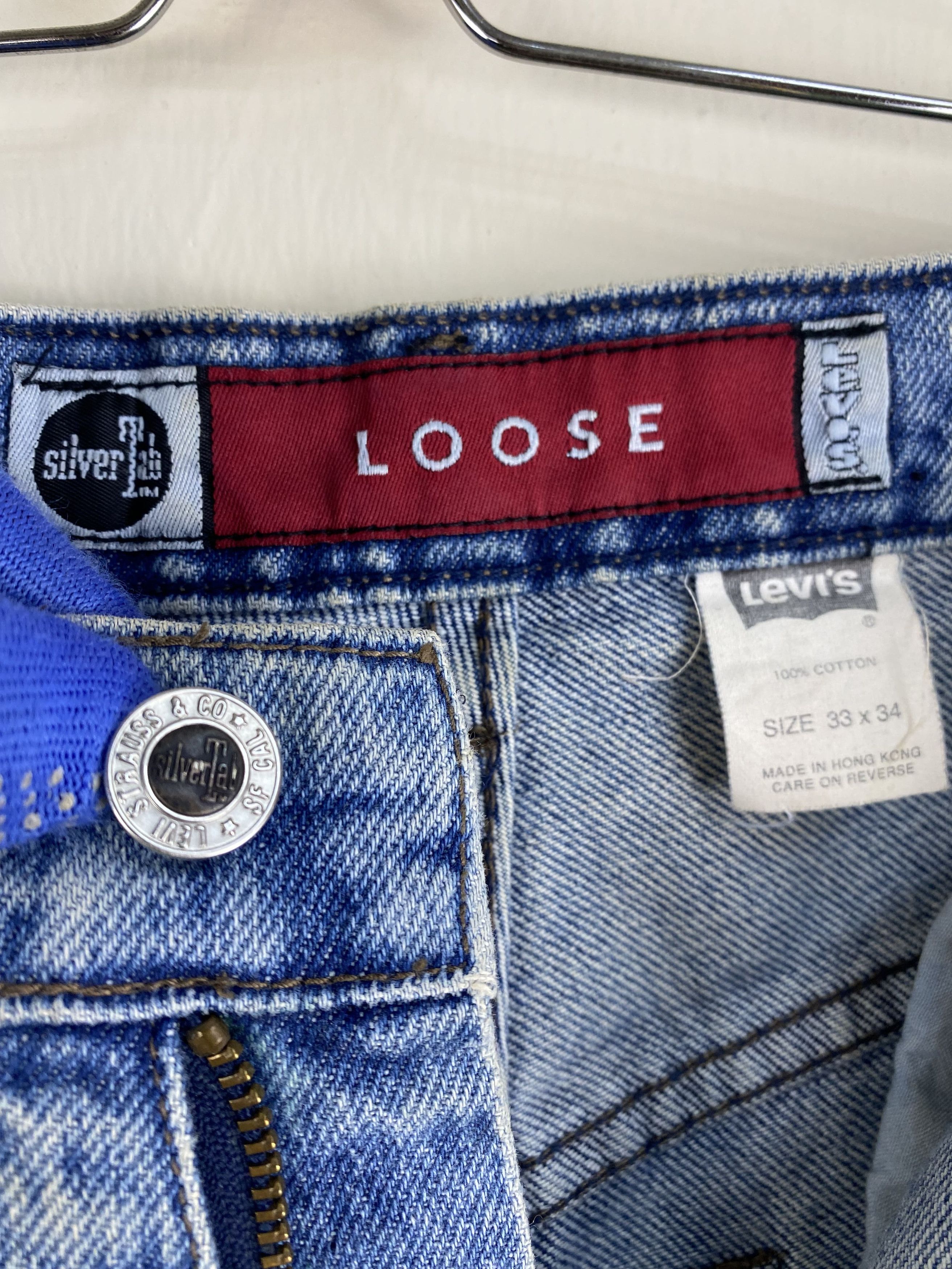 Levi's Vintage Levis Baggy Loose Silvertab faded jean W33X33.5 Size US 33 - 5 Thumbnail