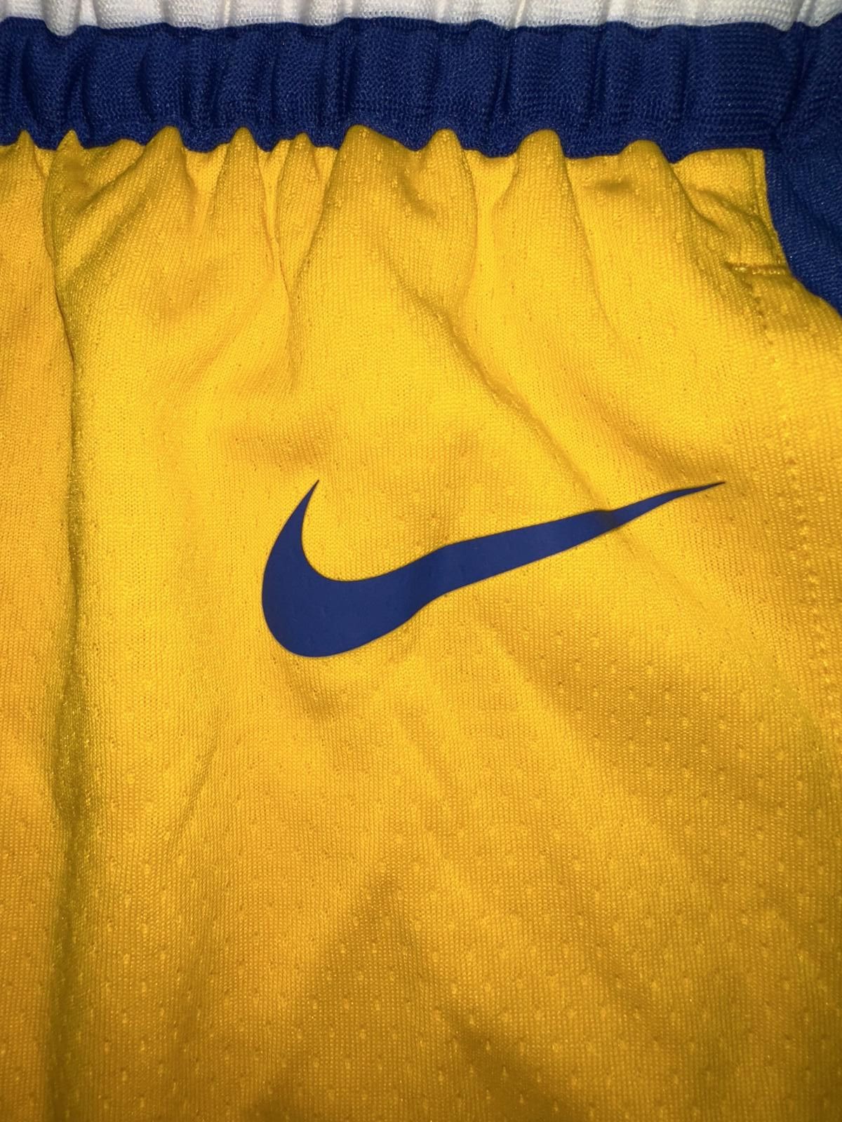 Nike Nike Men's Golden State Warriors Gold Hardwood Classics Swingman Shorts Sample Size US 34 / EU 50 - 2 Thumbnail