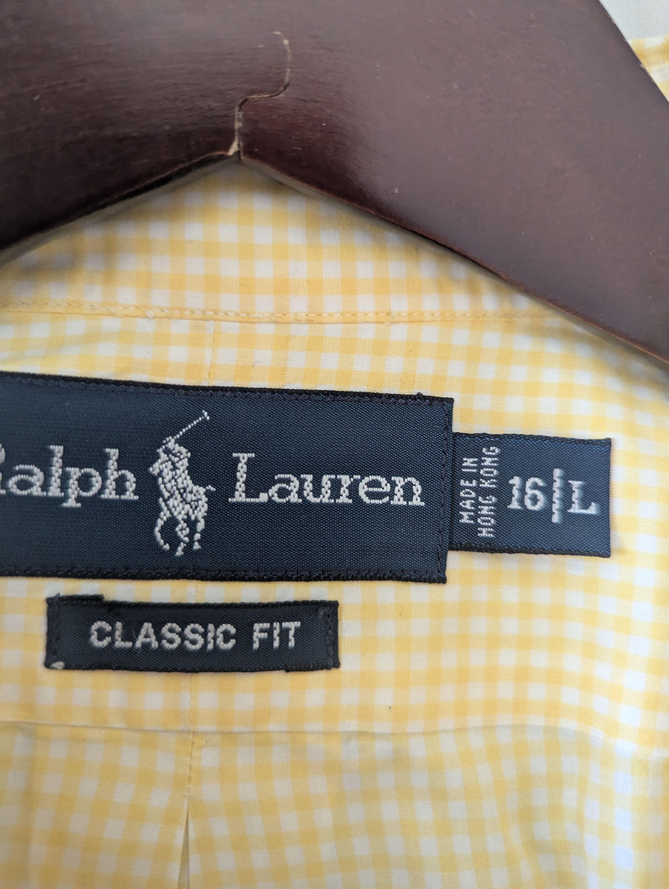 Polo Ralph Lauren Classic fit yellow checked shirt Size US L / EU 52-54 / 3 - 3 Thumbnail