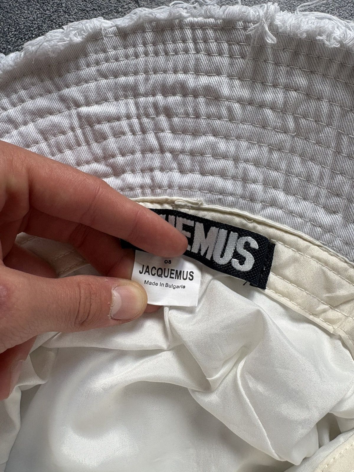 Jacquemus Jacquemus Le Bob Artichaut Luxury White Bucket Hat OS Size ONE SIZE - 7 Thumbnail