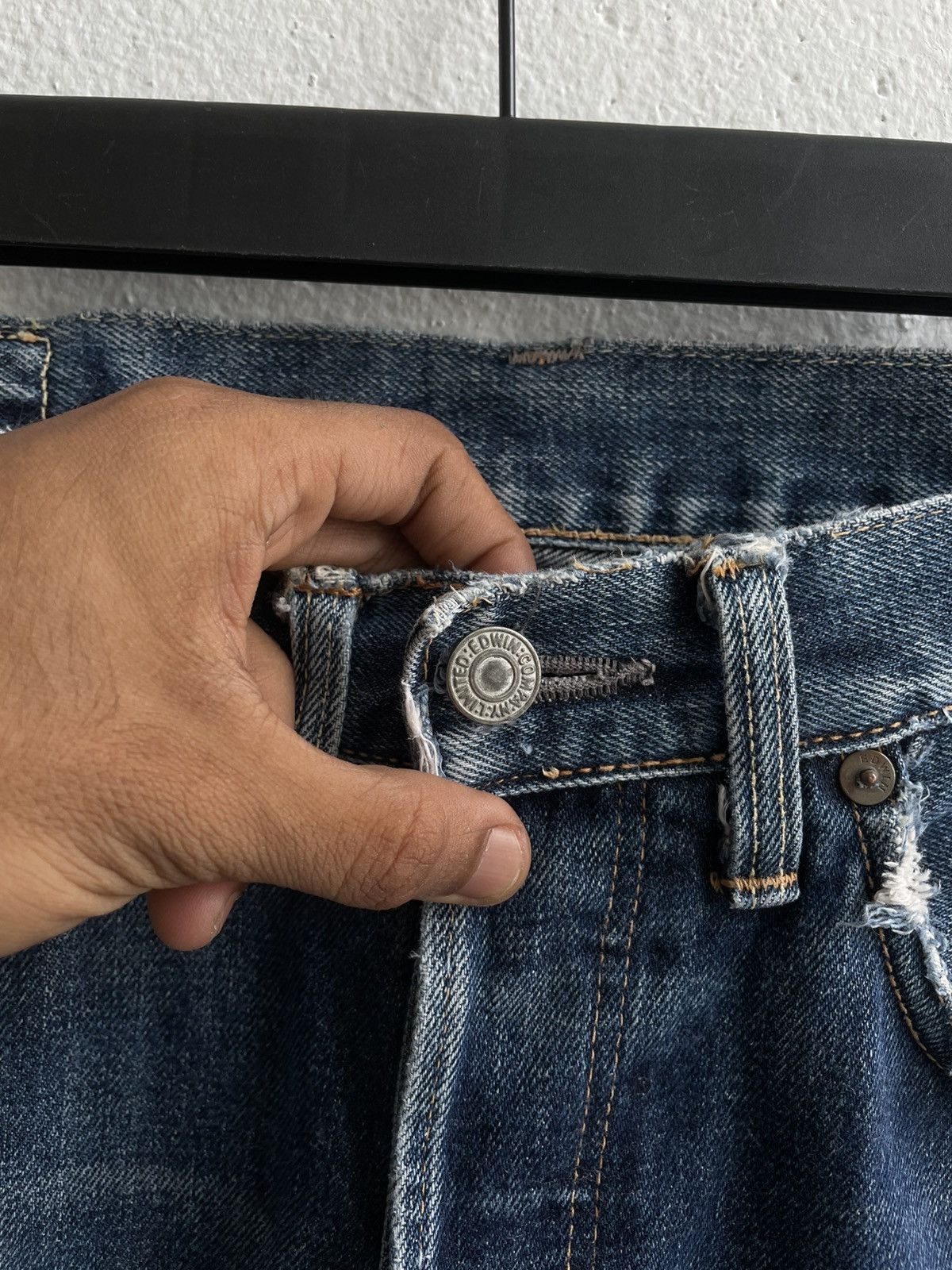 Edwin Vintage Distress Edwin Selvedge Inspired by Kapital Jeans Size US 30 / EU 46 - 7 Thumbnail