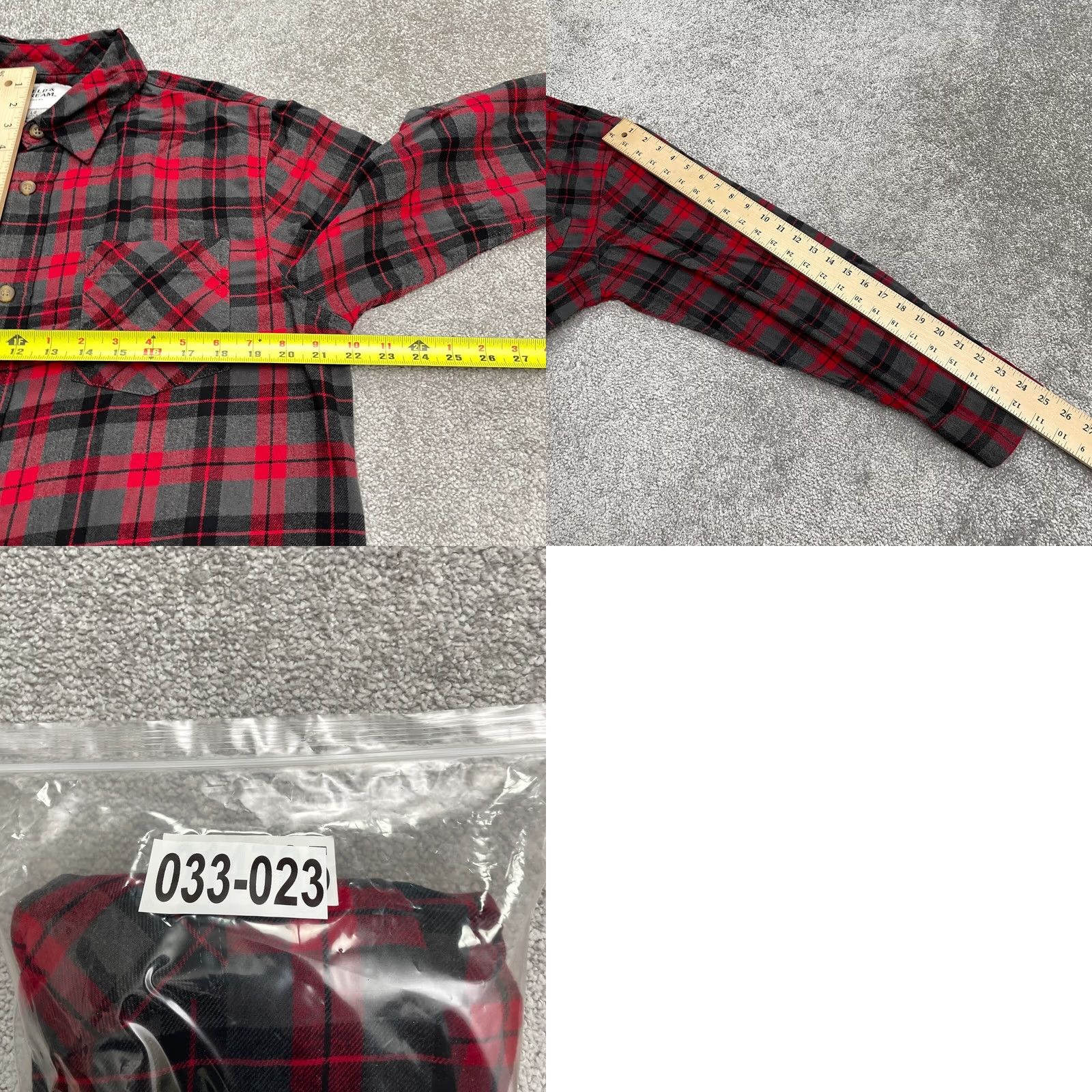 Vintage Field & Stream Flannel Shirt Mens L Red Gray Black Plaid Long Sleeve Casual Button-Up Modern Classic Size US L / EU 52-54 / 3 - 8 Thumbnail